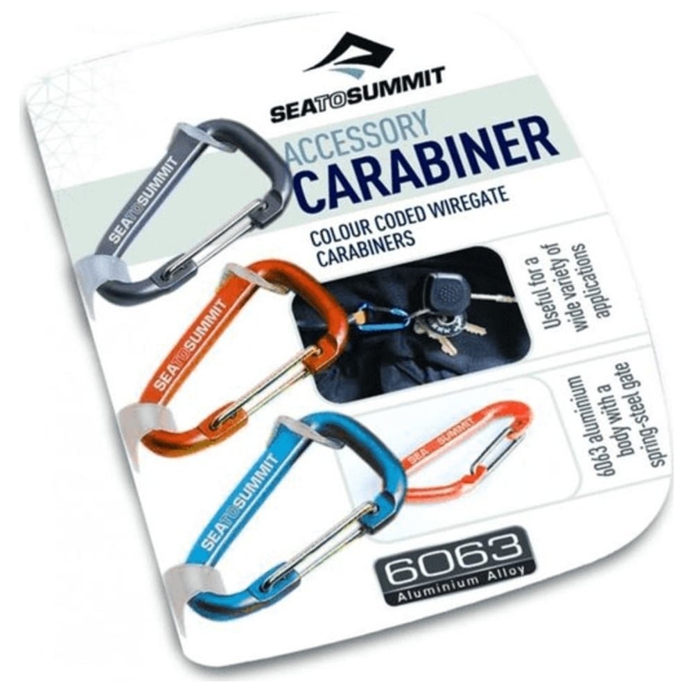 Sea to Summit Aluminium Carabiner Qty 3