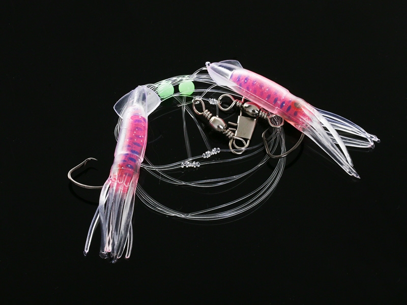 Silstar Jig-em Squid Flasher Rig 7cm Blue/Orange
