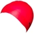 Aqualine Silicone Swim Cap Red