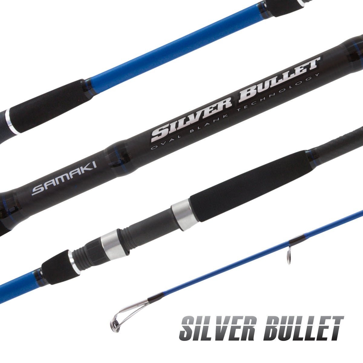 Samaki Silver Bullet Extra-Heavy Spin Jig Rod 12ft 20-40lb 2pc