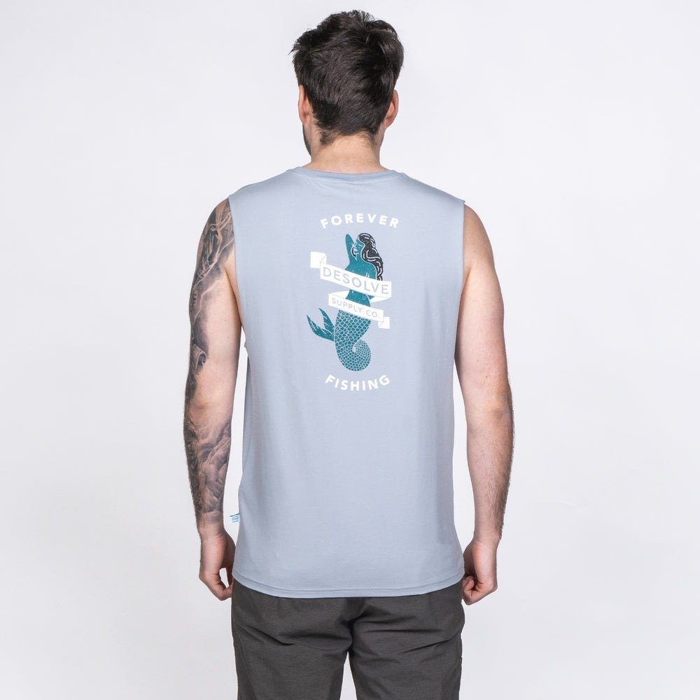 Desolve Siren UPF50+ Mens Muscle Singlet