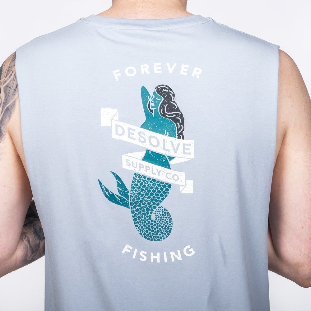 Desolve Siren UPF50+ Mens Muscle Singlet