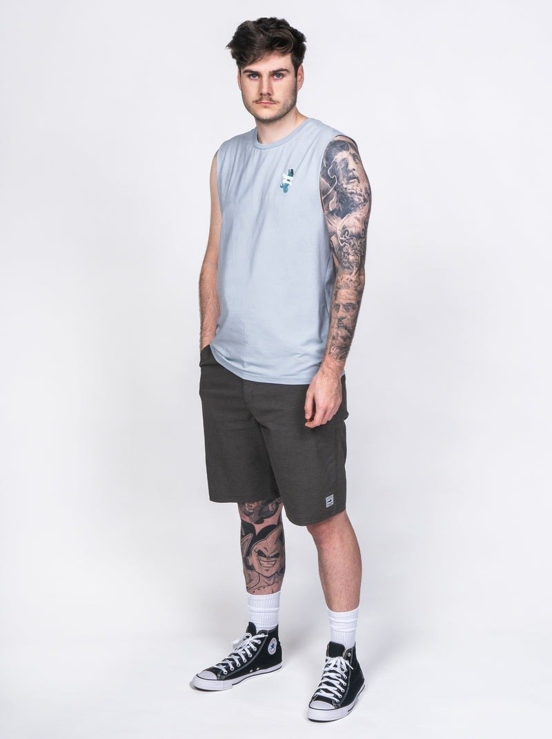 Desolve Siren UPF50+ Mens Muscle Singlet