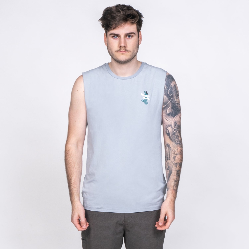 Desolve Siren UPF50+ Mens Muscle Singlet