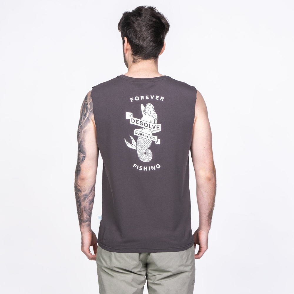 Desolve Siren UPF50+ Mens Muscle Singlet