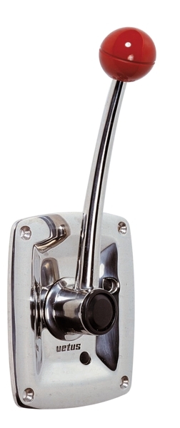 VETUS Side Mount Single Lever Remote Control with Stainless Steel Handle and Housing