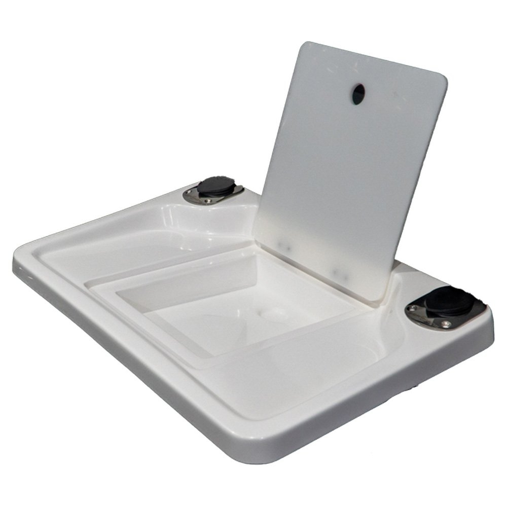 SeaKing SK-B01 Fibreglass Bait Board with 2 Rod Holders - 650 x 430mm