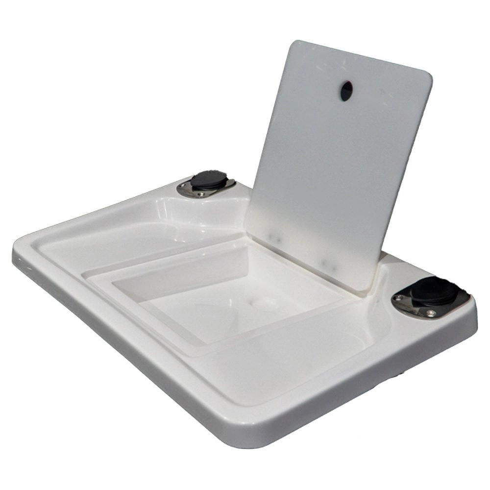 SeaKing SK-B01 Fibreglass Bait Board with 2 Rod Holders - 650 x 430mm SeaKing SK-B01 Fibreglass Bait Board with 2 Rod Holders - 650 x 430mm