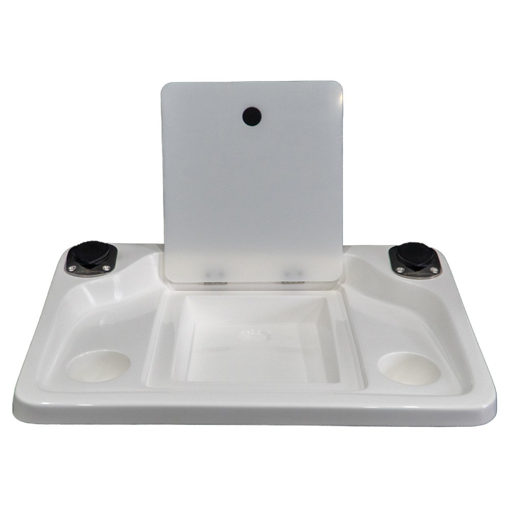 SeaKing SK-B02 Fibreglass Bait Board with 2 Rod Holders and 2 Cup Holders - 650 x 430mm