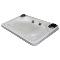 SeaKing SK-B02 Fibreglass Bait Board with 2 Rod Holders and 2 Cup Holders - 650 x 430mm Thumbnail SeaKing SK-B02 Fibreglass Bait Board with 2 Rod Holders and 2 Cup Holders - 650 x 430mm