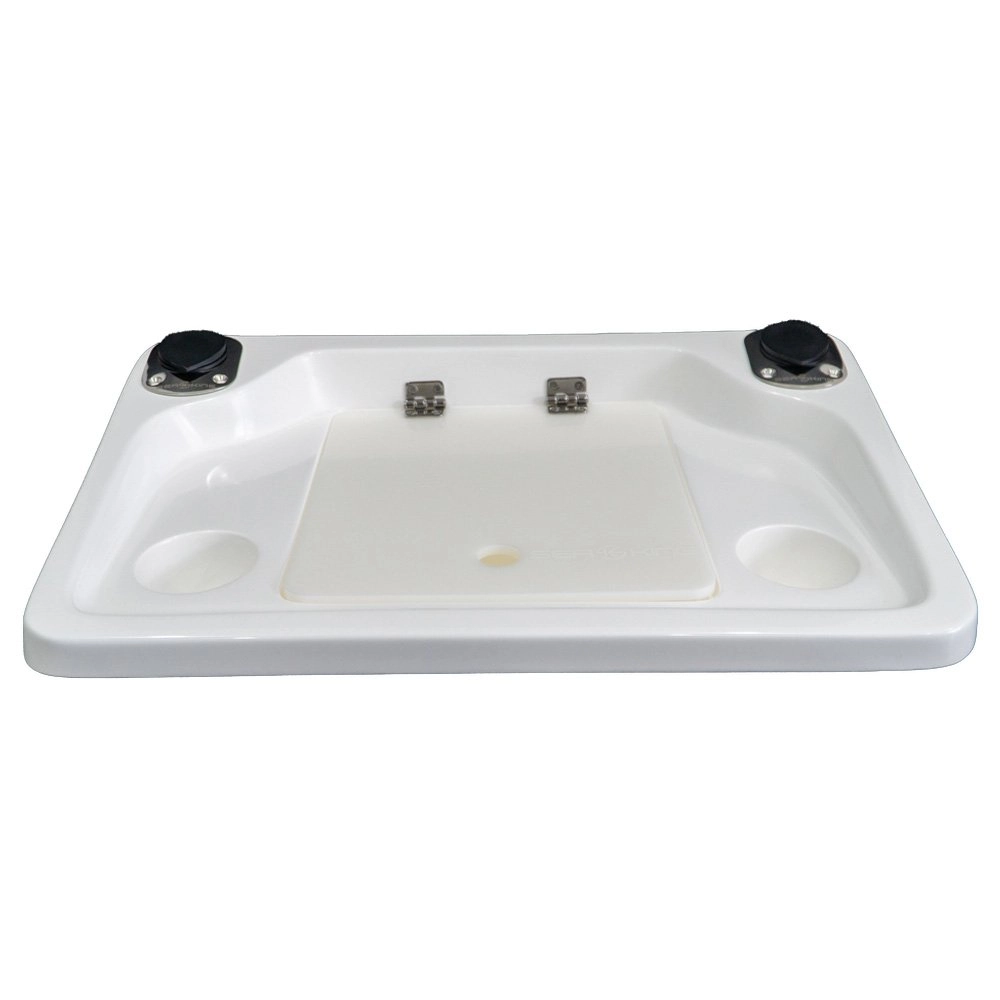 SeaKing SK-B02 Fibreglass Bait Board with 2 Rod Holders and 2 Cup Holders - 650 x 430mm SeaKing SK-B02 Fibreglass Bait Board with 2 Rod Holders and 2 Cup Holders - 650 x 430mm
