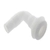 Thru Hull Skin Fitting with 90 Degree Elbow White 1.1/8in