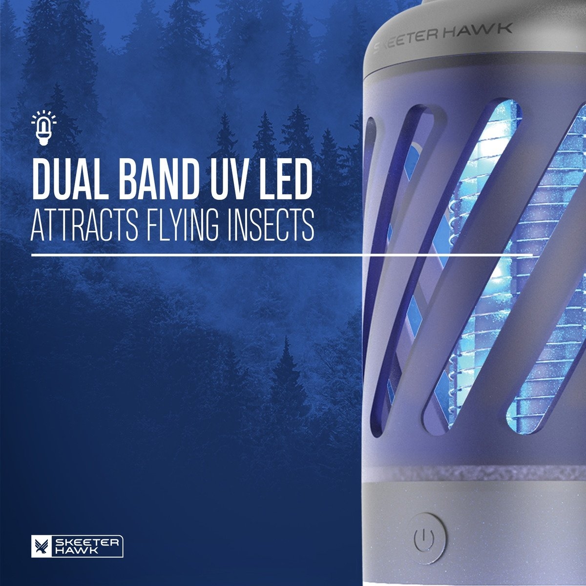 Skeeter Hawk Rechargeable Personal Mosquito Zapper with Lantern 