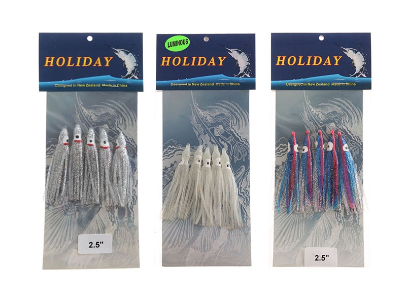 Holiday Octopus Skirts 2.5in Qty 5