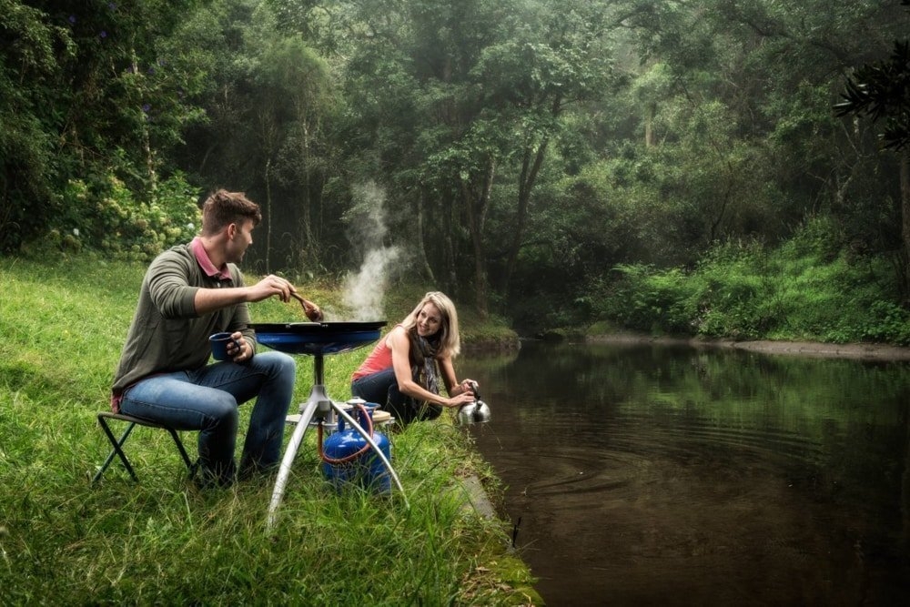 Dometic Cadac Skottel Braai Portable BBQ with Wok Style Hot Plate and Pot Holder - Missing carry bag