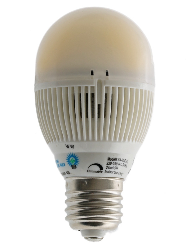 Globe LED Light Bulb Screw Fitting 5w 2800K 230Vac