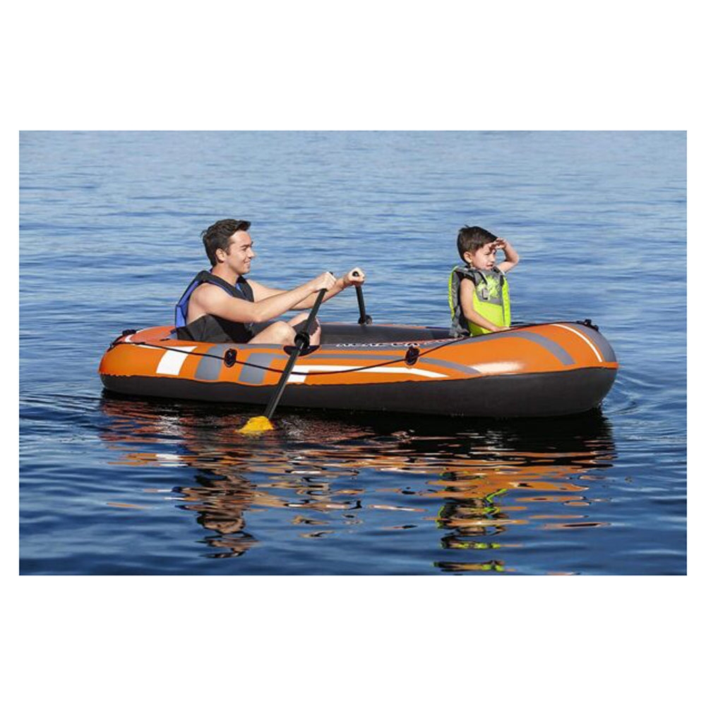 Bestway Kondor 3000 Kids 3 Person Inflatable Boat with Oars and Hand Pump 2.2 x 1.41m