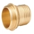 V-Quipment Brass Hose Connector 1/2in Thread for 19mm Diameter Hose