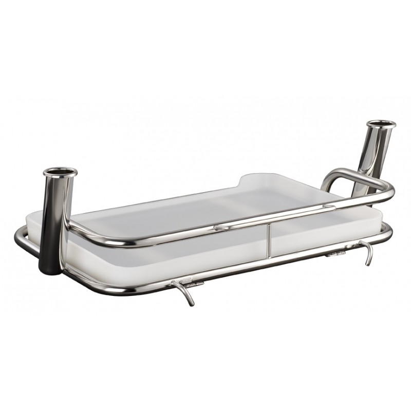 Manta Small Bait Station with 3 Rod Holders and 1 Can Holder fits A Frame Ski Pole