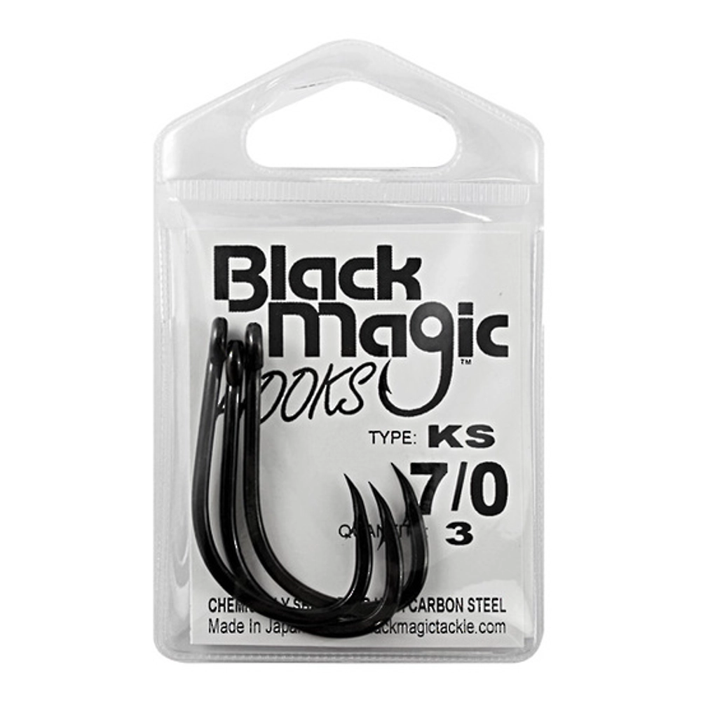 Black Magic KS Extra Strong Hooks Small Pack 7/0 Qty 3 Black Magic KS Extra Strong Hooks Small Pack 7/0 Qty 3