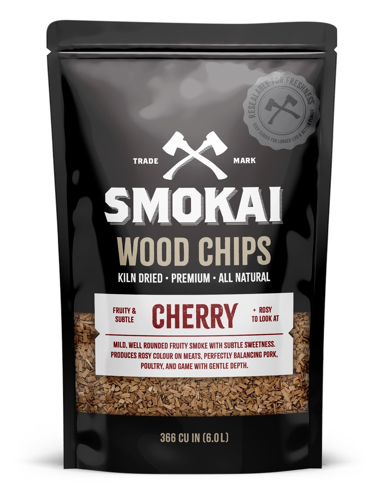 Smokai Premium Cherry Wood Smoker Chips 3-6mm 1.5kg