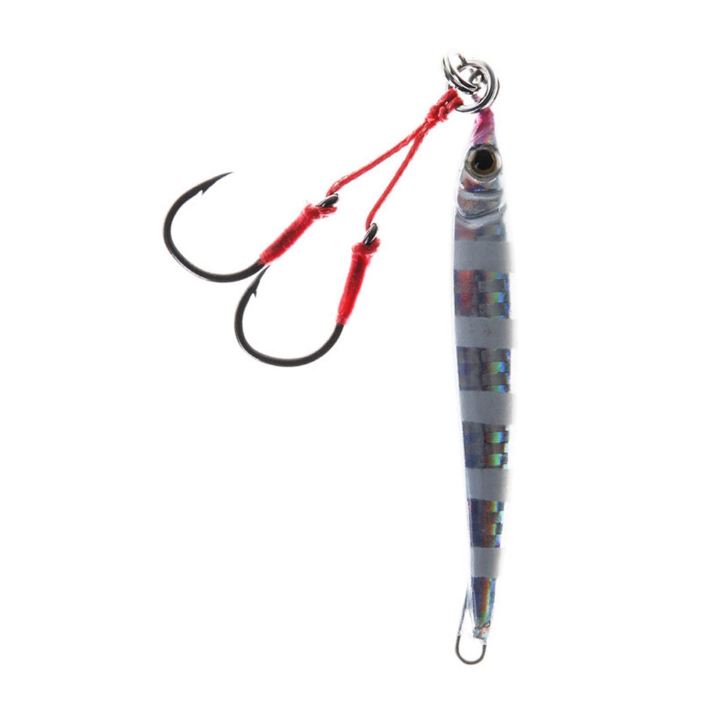 Zest Sling Metal Micro Jig 28g Silver Zebra