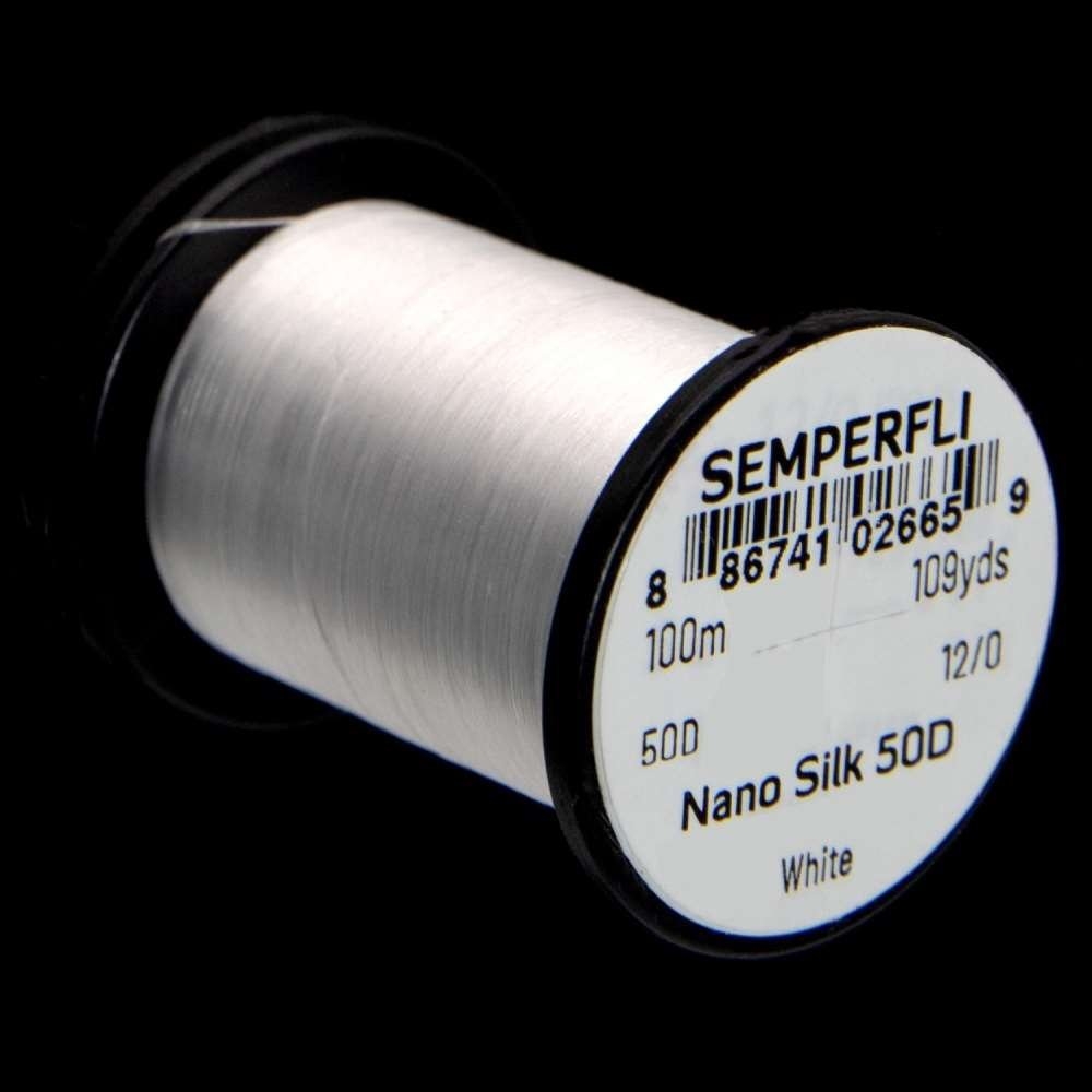 Semperfli Nano Silk 50D 12/0 Fly Tying Thread 100m White
