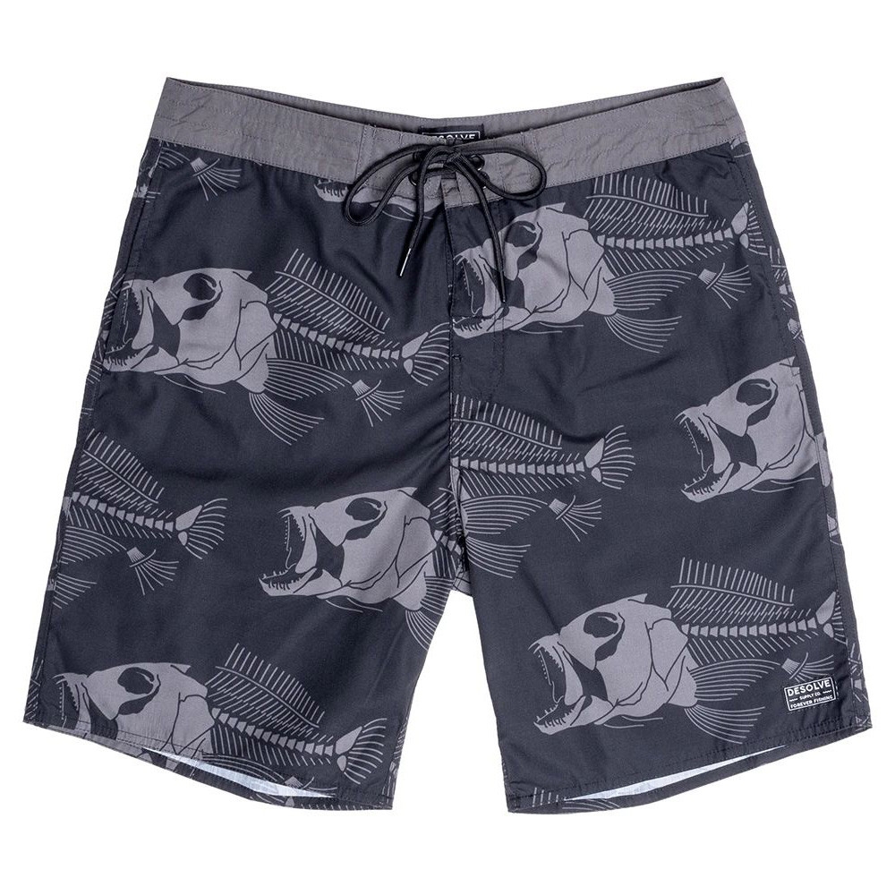 Desolve Snappy Mens Board Shorts Charcoal Extra Small