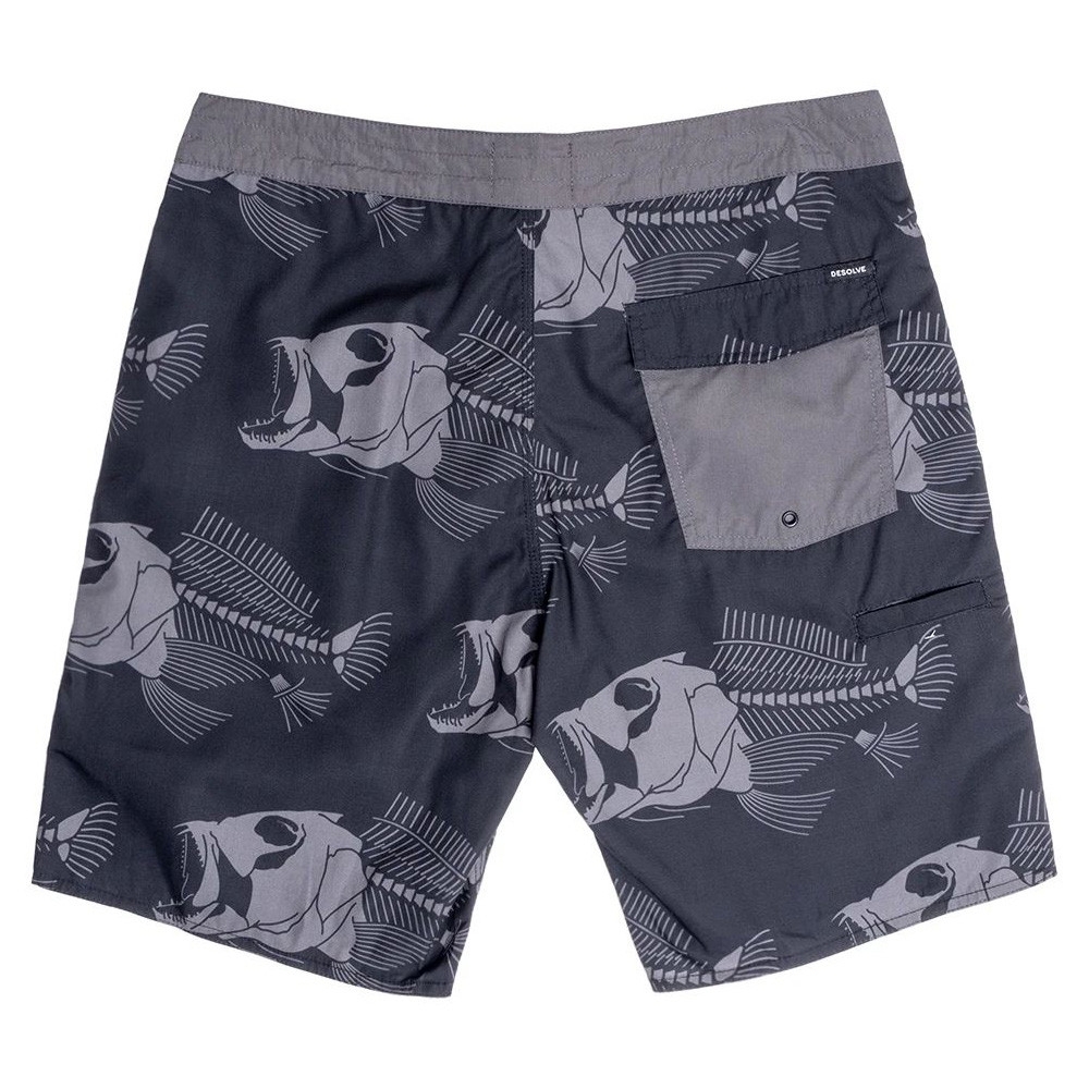 Desolve Snappy Mens Board Shorts Charcoal Extra Small