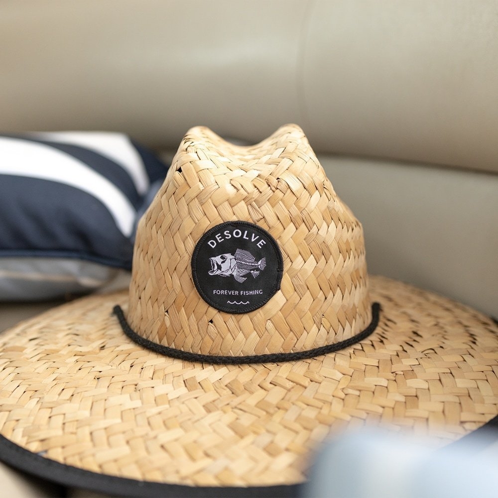 Desolve Snappy Straw Hat Charcoal L/XL