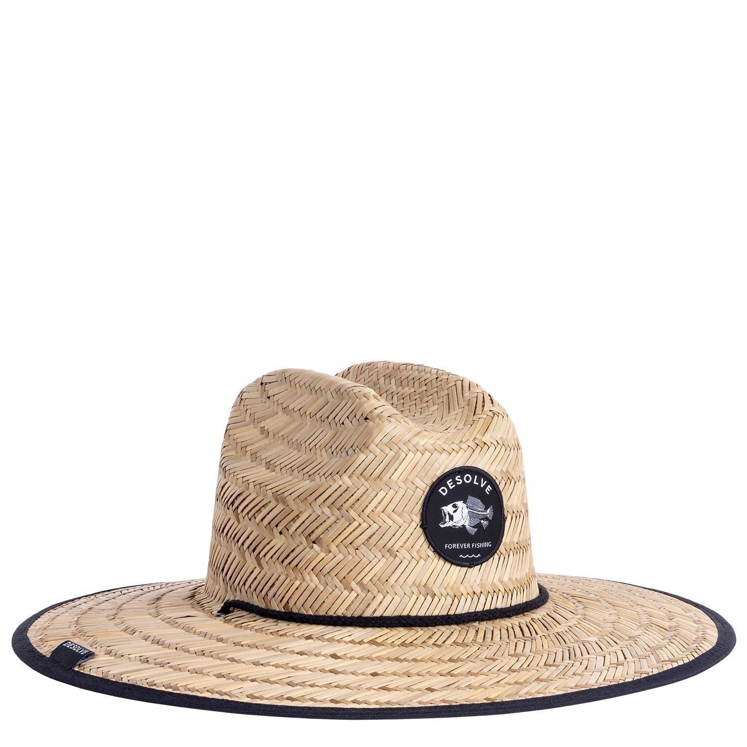 Desolve Snappy Straw Hat Charcoal L/XL
