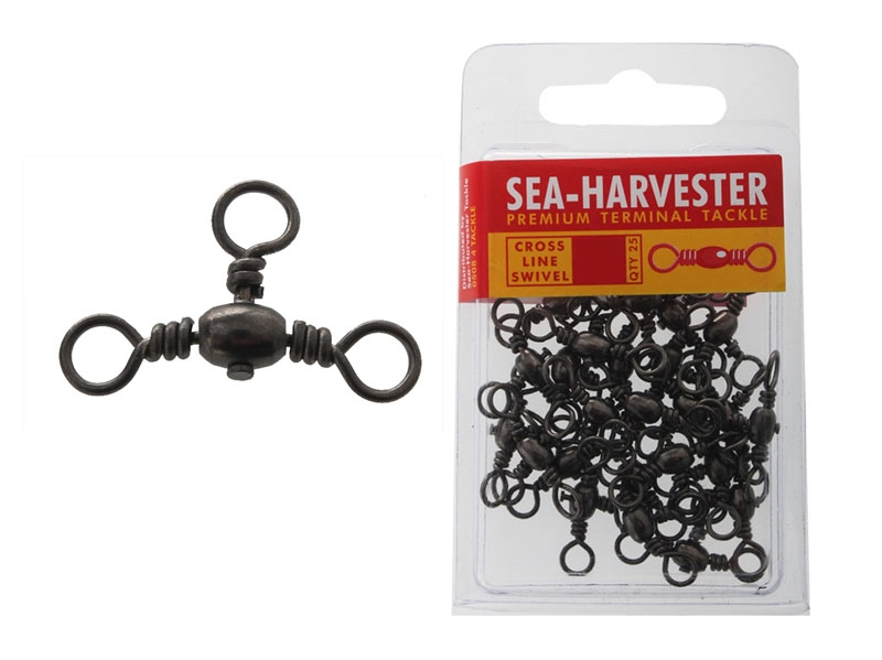 Sea Harvester Crossline 3-Way Swivel 10kg Qty 30