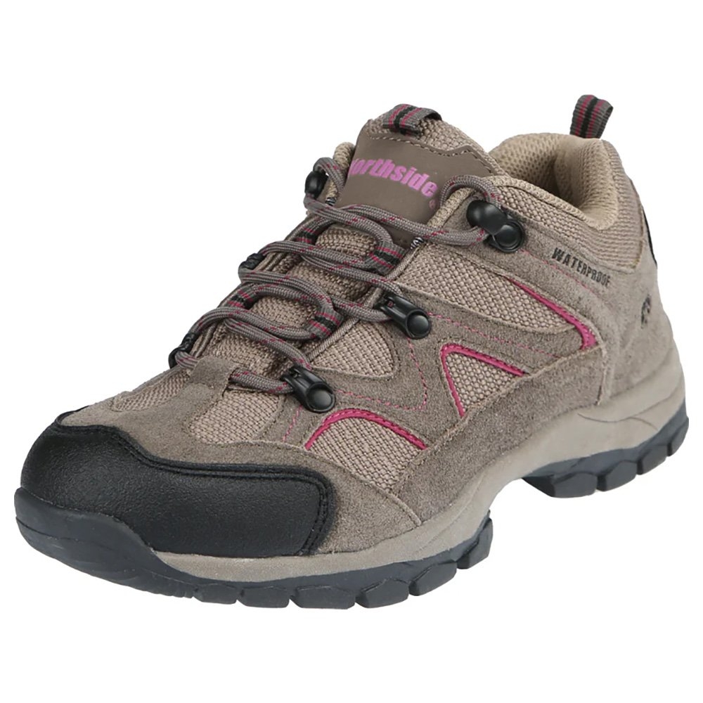 Northside Snohomish Womens Low Hiking Boots Stone/Berry US6.5