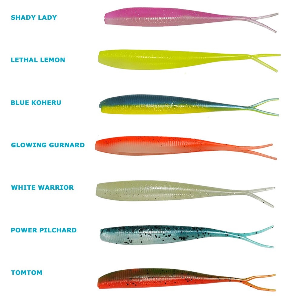 Catch Black Label Livies Jerkshad Soft Bait 14-Piece Sampler 5in