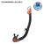 TUSA Hyperdry Elite II Black Silicone Dive Snorkel Energy Orange