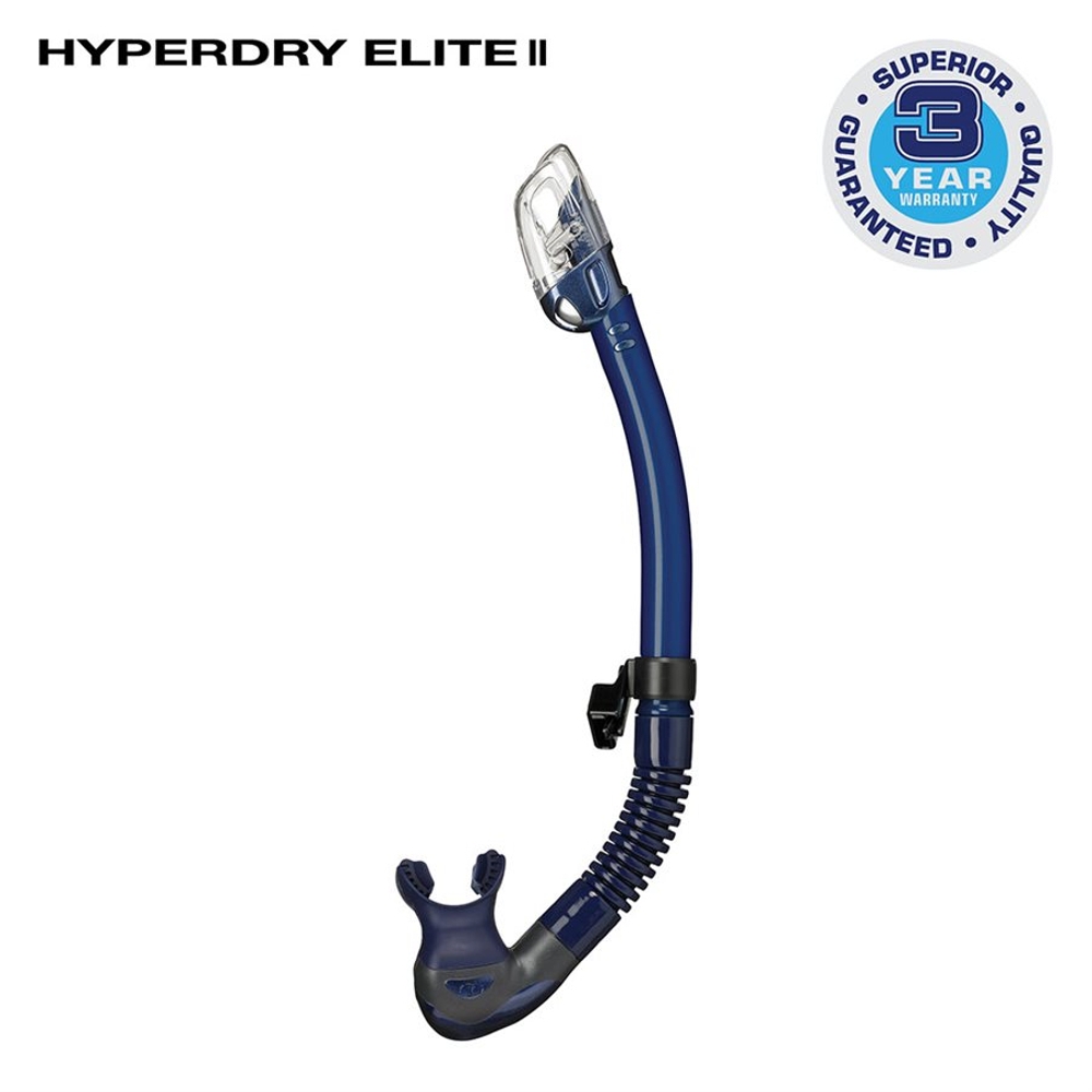TUSA Hyperdry Elite II Indigo Silicone Dive Snorkel Indigo