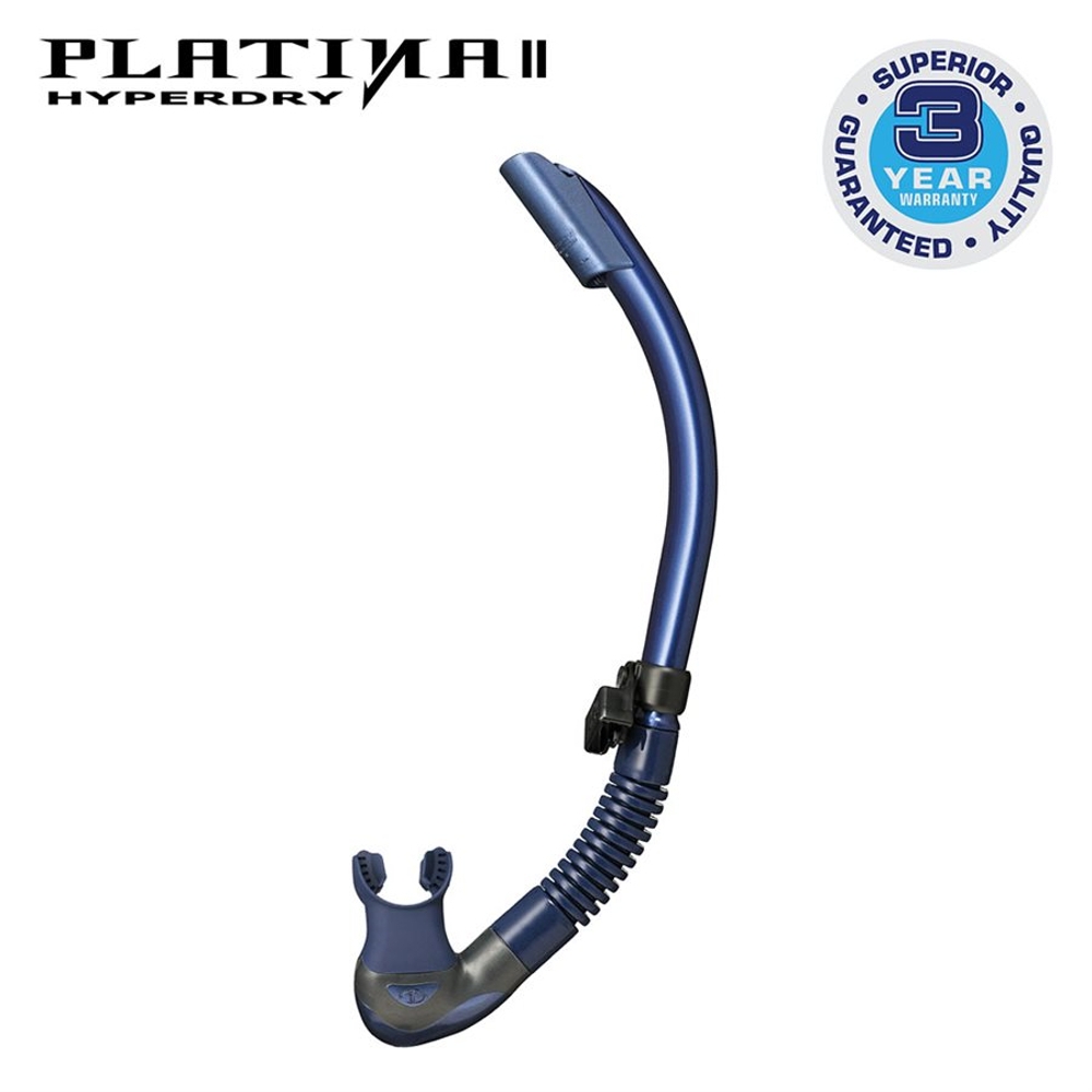 TUSA Platina Hyperdry II Snorkel Indigo/Indigo Silicone