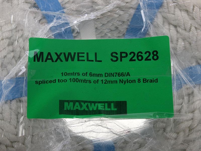 Maxwell Spliced 50m Rope with Chain Anchor Pack