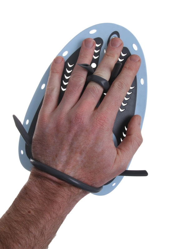 Aropec Webbed Swimming Hand Paddles Grey