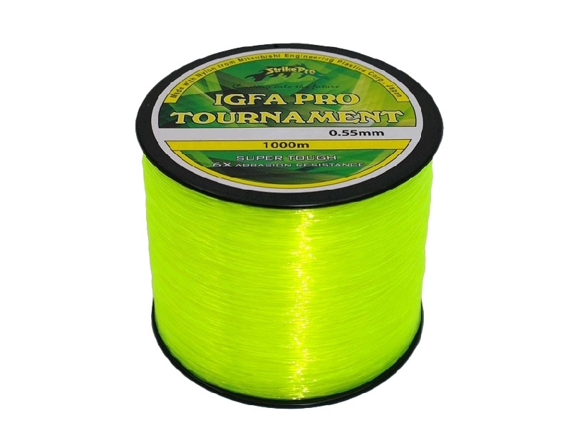 Strike Pro Hi-Vis Yellow IGFA Tournament Monofilament 1000m 24kg