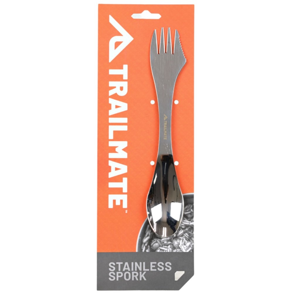 Trailmate Stainless Steel Spork with Mini Serrated Knife