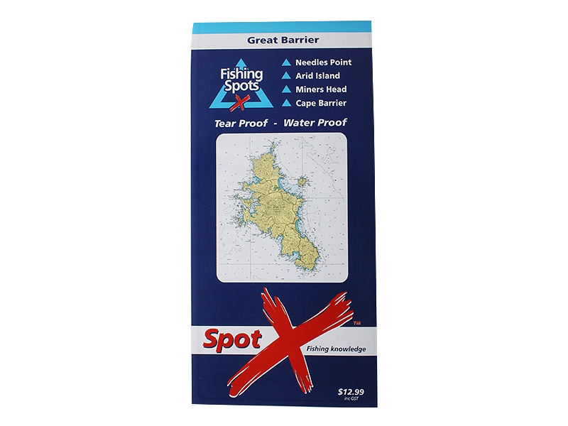 Spot X Fishing Map - Great Barrier Island