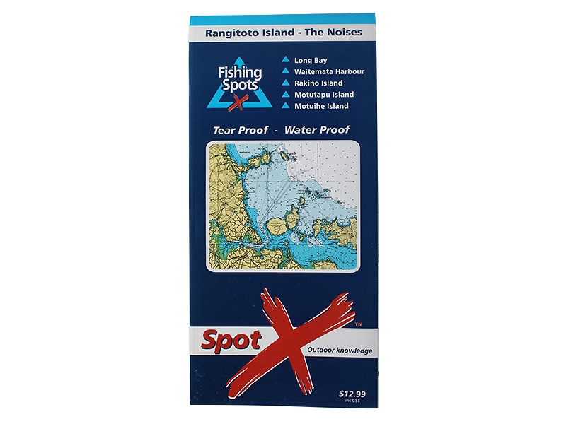 Spot X Fishing Map Rangitoto Island - Noises