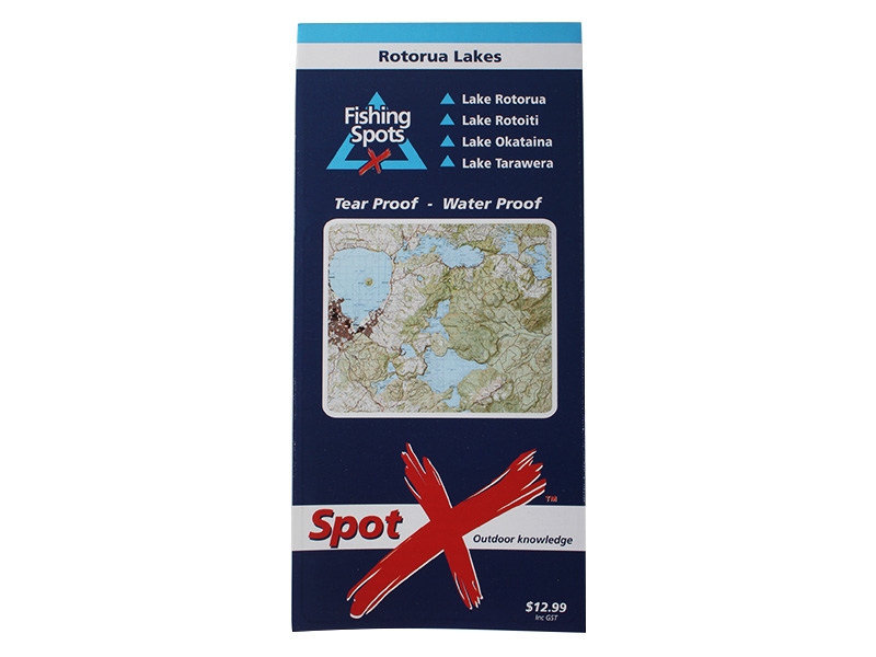 Spot X Fishing Map - Rotorua Lakes