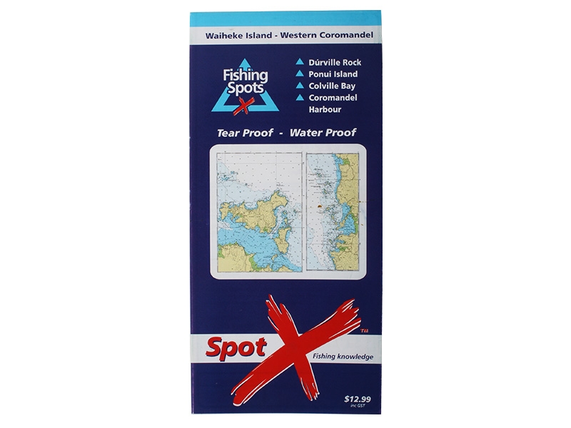 Spot X Fishing Map Waiheke - Western Coromandel