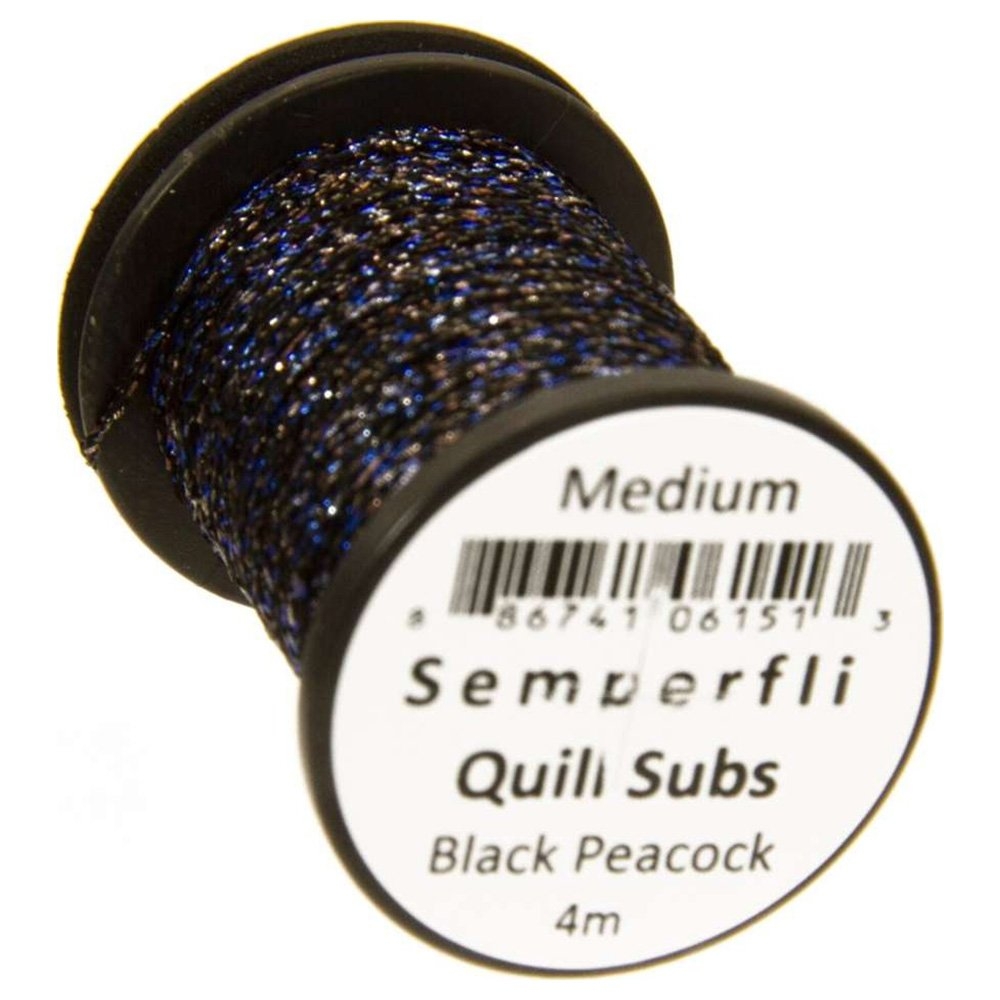 Semperfli Quill Subs 4m Medium Black Peacock