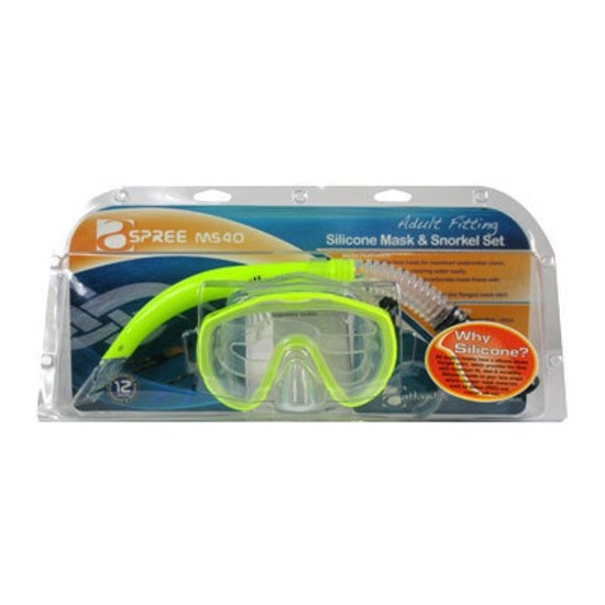 Atlantis Spree MS40 Mask and Snorkel Adult Set Yellow