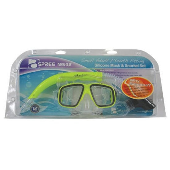 Atlantis Spree MS42 Mask and Flex Snorkel Youth Set Yellow