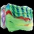 Pakula Paua Hothead Sprocket Game Lure 347mm Lumo