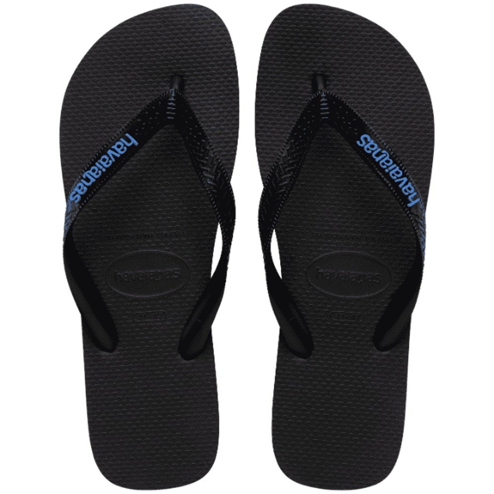 Havaianas Logo Filete Jandals Black/Blue Mens US11-12